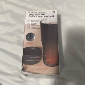 Sharper Image Heated Travel Mug - Black